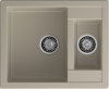 Кухонная мойка Granfest Quadro Q-610K топаз 61х50 цвет серый поверхность матовая