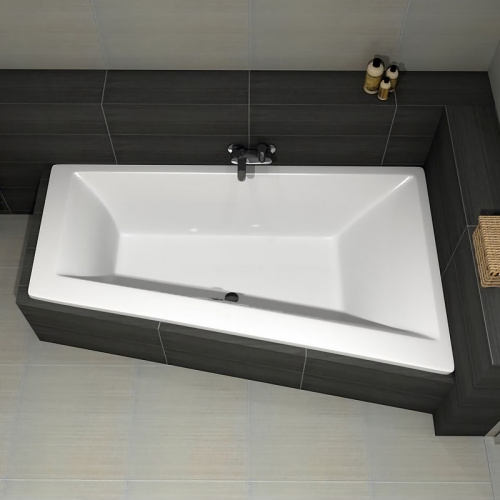 Ванна акриловая гидромассажная Excellent Sfera WAEX.SFP17.RELAX.WH 170х100 пристенная асимметричная с каркасом - фото 3