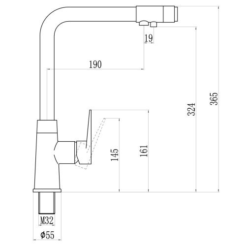 Смеситель для кухни Savol S-L1804C на мойку бронза - фото 3