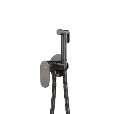 Гигиенический душ со смесителем Tokito FURO TOK-FUR-1016GM вороненая сталь