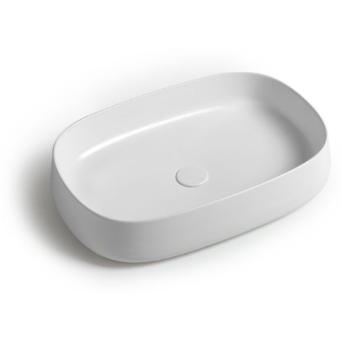 Раковина White Ceramic Jumper 60 см W070701 накладная цвет белый глянцевый