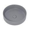 Раковина из сантехнического фаянса Abber BEQUEM AC2109MG 40х40 накладная цвет серый без отверстий под смеситель