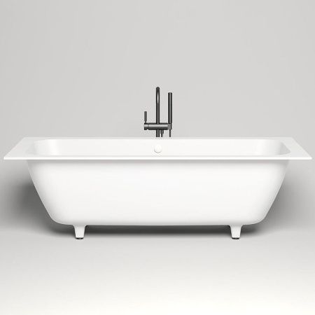 Ванна из искусственного камня Salini ORLANDA 103221M 190х80 встраиваемая прямоугольная с ножками