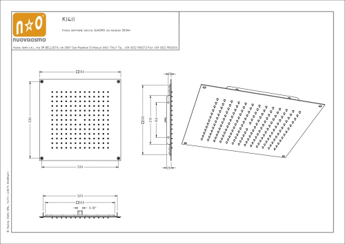 Душевая головка Graffio Kings KI411/CR цвет хром - фото 2