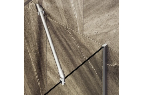 Душевая шторка на ванну Maybah Glass MGV-154-4у 74х140 стекло прозрачное профиль хром матовый ориентация универсальная - фото 5 Душевая шторка на ванну Maybah Glass MGV-154-4у 74х140 стекло прозрачное профиль хром матовый ориентация универсальная - фото 5