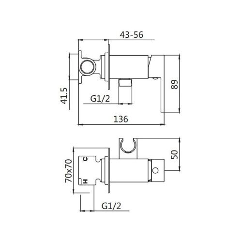 Гигиенический душ со смесителем Shevanik S127G золотой сатин - фото 3