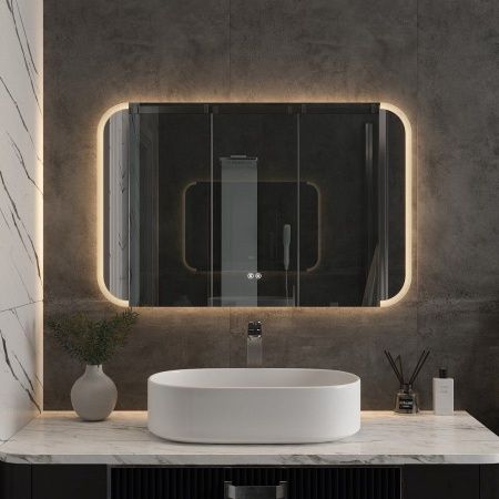 Зеркало с подсветкой и антизапотевателем Maretti Florenza FL1410065P14EL 100х70 подвесное