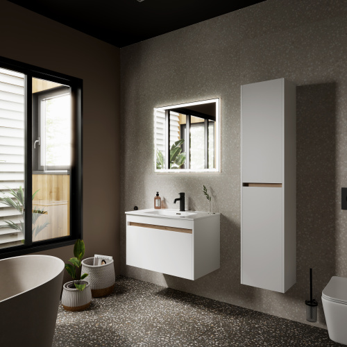Тумба под раковину Sancos Smart SM80W 79х45х50 настенная - фото 3