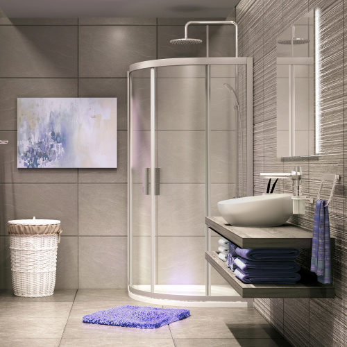 Душевой уголок WasserKRAFT Lippe 45S 45S00 80x80 стекло прозрачное 6 мм - фото 2