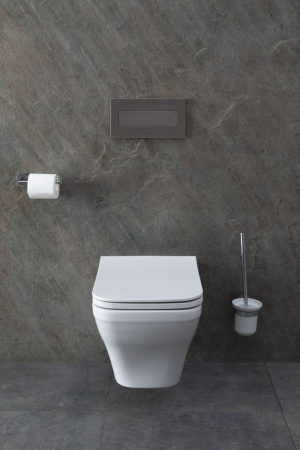 Чаша унитаза подвесная Allen Brau Infinity 4.21011.20 цвет белый без сиденья безободковая каскадный смыв