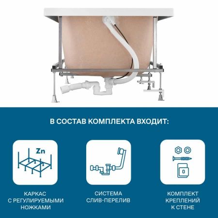 Монтажный комплект для ванны Santek Ламма 1WH501749