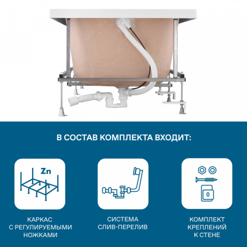Монтажный комплект для ванны Santek Ламма 1WH501764 - фото 4