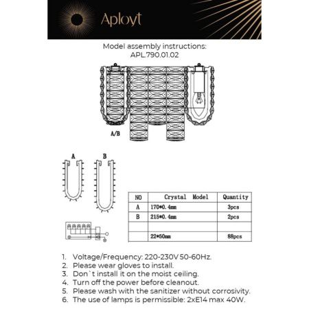Светильник настенный Aployt Konstanciya (Констанциыа) APL.790.01.02