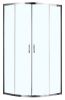 Душевой уголок Azario MILTON AZ-ND2142 1000 100х100 стекло прозрачное профиль серебро без поддона