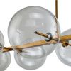 Люстра на штанге Delight Collection Globe Mobile (Глобе Мобиле) KG0965P-10L brass