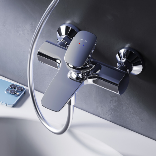 Смеситель для ванны и душа Am.Pm Spirit V2.0 F70A10000 настенный хром без термостата