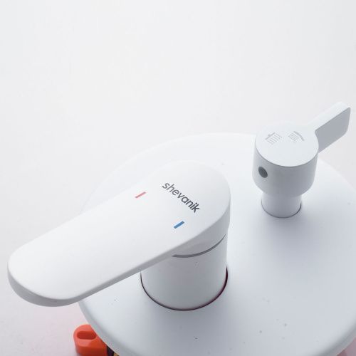 Душевая система Shevanik S4335C встраиваемая в стену цвет белый - фото 5