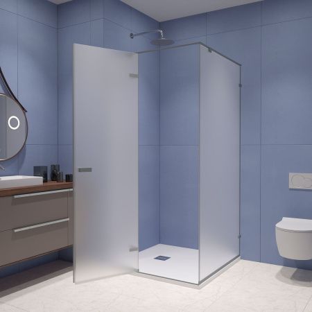 Душевой уголок RGW Stilvoll 353203000-210 100х100 стекло матовое профиль сатин без поддона