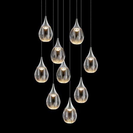 Светильник потолочный Delight Collection Stilla (Стилла) MD24001004-9A chrome/clear