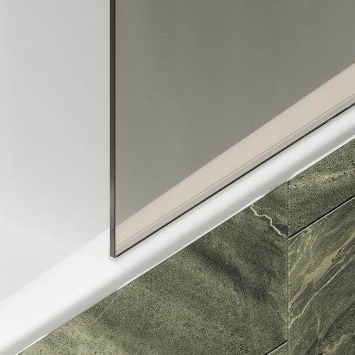 Душевая шторка на ванну Maybah Glass MGV-250-6ш 30х140 стекло тонированное профиль черный - фото 4