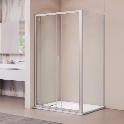 Душевой уголок RGW Passage 410874188-11 180х80 стекло прозрачное профиль хром без поддона - фото 2