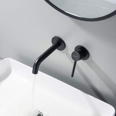 Смеситель Aquatek ЕВРОПА AQ1313MB встраиваемый в стену черный