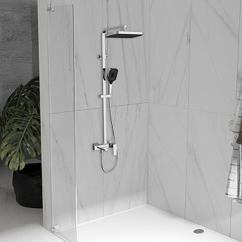 Душевая стойка Vincea Cube VSFS-4C12CH настенная цвет хром