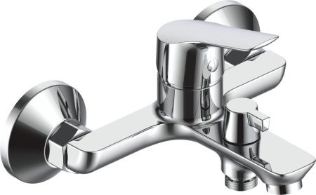 Смеситель для ванны Rush Samui SA0930-44 настенный хром