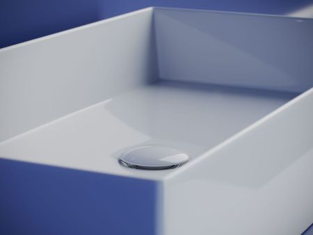 Раковина из сантехнического фарфора Ceramica Nova ELEMENT CN6071 70х40 накладная цвет белый без отверстий под смеситель