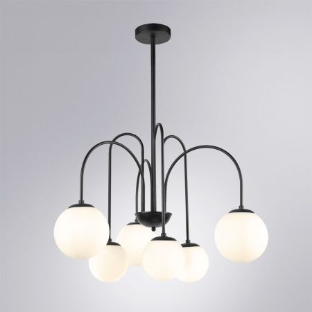Люстра на штанге Arte Lamp Mebsuta (Мебсута) A1675LM-6BK