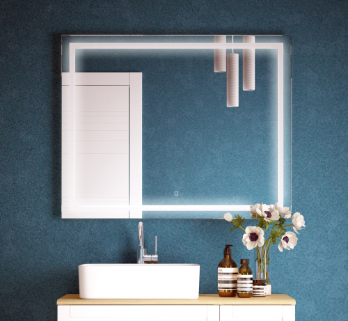 Зеркало в ванную Corozo Барго SD-00000860 120х80 цвет белый - фото 4