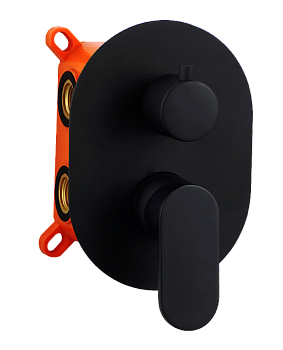 Смеситель для душа AQG Beta 01BET352NG встраиваемый в стену черный матовый