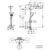 Душевая стойка Hansgrohe Raindance 27633340 настенная цвет хром