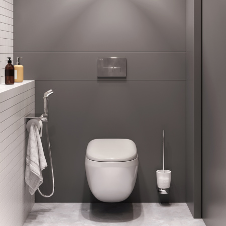 Унитаз подвесной Am.Pm Sensation CK30H0904W белый с сиденьем микролифт безободковый каскадный смыв