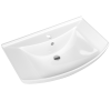 Раковина из сантехнического фарфора Kirovit Стиль 4620008197470 80х50 встраиваемая цвет белый