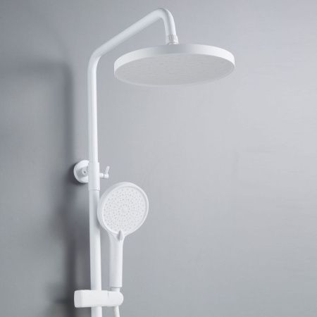 Душевая стойка Shevanik S4726C настенная цвет белый