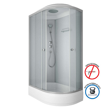 Душевая кабина Niagara Eco E120/80/26L/MT 120х80 асимметричная с крышей ориентация левая Душевая кабина Niagara Eco E120/80/26L/MT 120х80 асимметричная с крышей ориентация левая
