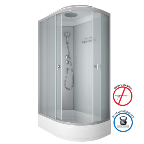 Душевая кабина Niagara Eco E120/80/26L/MT 120х80 асимметричная