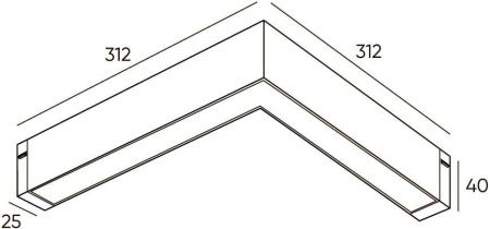 Трековый светодиодный светильник Denkirs Smart Linear (Смарт Линеар) DK8014-BK