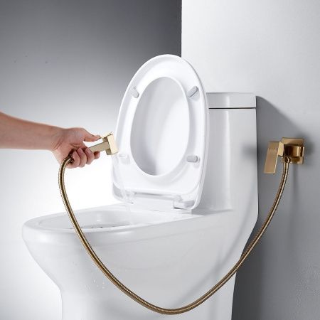 Гигиенический душ со смесителем Shevanik S127G золото