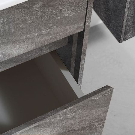 Тумба под раковину Vincea Chiara VMC-2C600GS 60х50 подвесная цвет серый