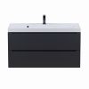 Тумба под раковину Uperwood Tanos 291020234 100х50 подвесная цвет черный