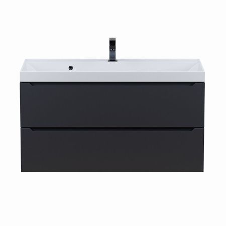 Тумба под раковину Uperwood Tanos 291020234 100х50 подвесная цвет черный