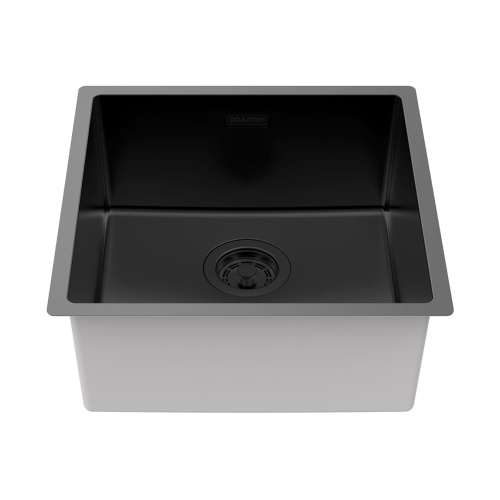 Мойка LASSAN 44 UNI, нерж. сталь, LA44-MBN, матовый черный NANO-PVD, 440х440мм, Paulmark - фото 2