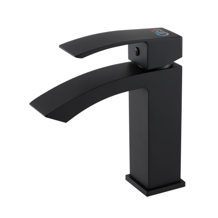 Смеситель Gid Cascada Victoria L120-BM-K (L120BMK) на раковину черный матовый