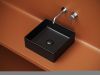 Раковина из сантехнического фарфора Ceramica Nova ELEMENT CN6068MB 40х40 накладная цвет черный без отверстий под смеситель