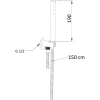 Душевой гарнитур Mariani  B00241UM настенный хром