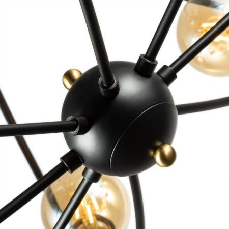 Люстра на штанге Arte Lamp Glasgow (Гласгов) A1963PL-8BK