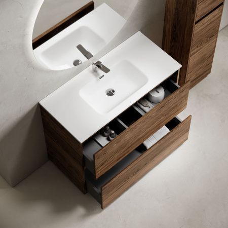 Тумба под раковину Sancos Libra Floor LB100FECH 100х50 напольная цвет коричневый