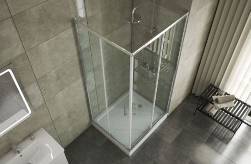 Душевой уголок Bravat Line BS090.2202A 90х90 стекло прозрачное профиль хром без поддона - фото 4